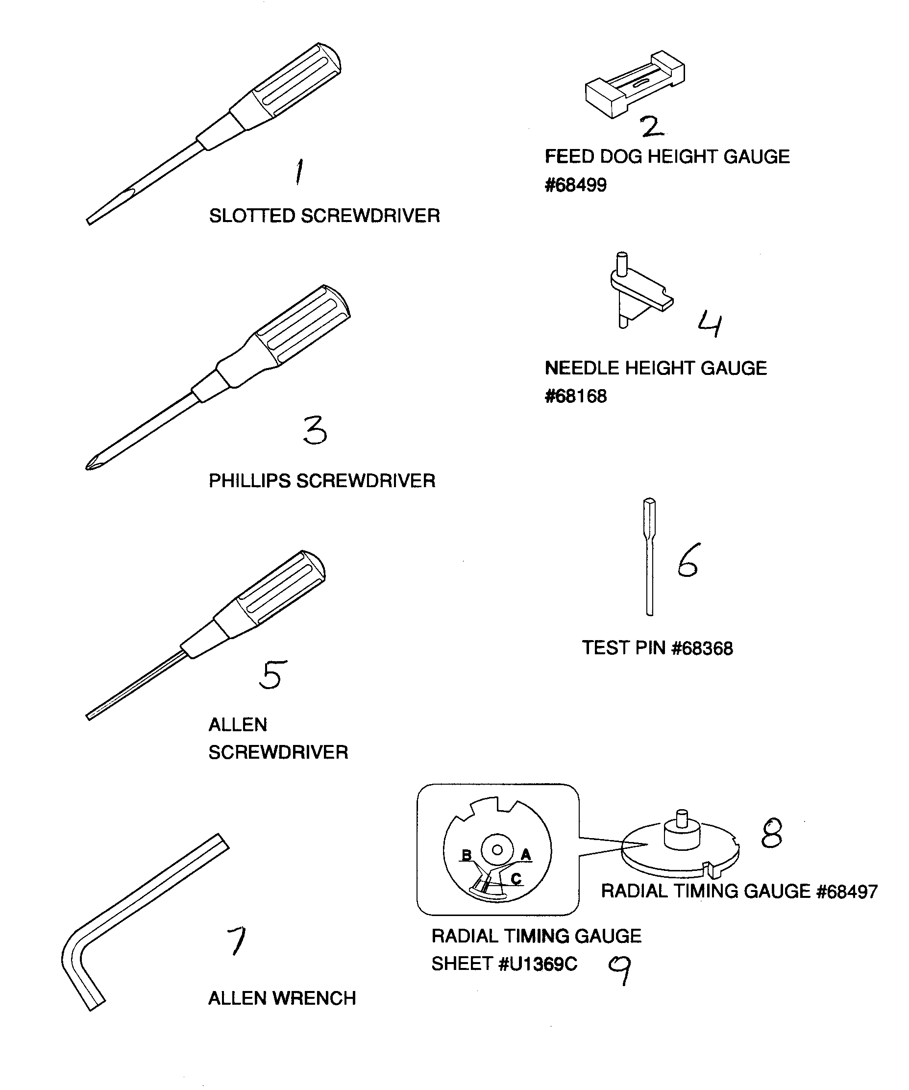 Kenmore 38519112 tools diagram