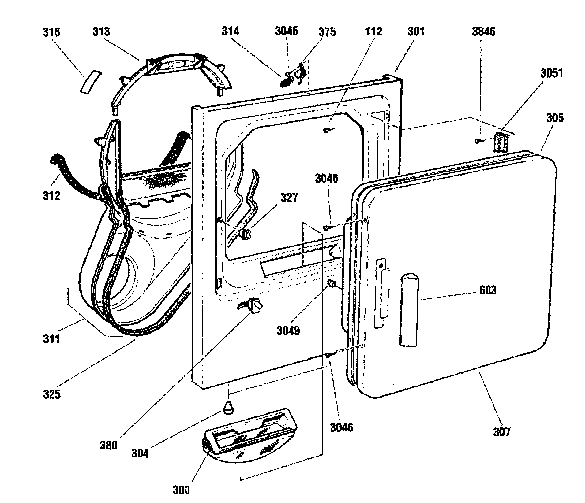 Fisher & Paykel DG60F27EW11-96978 front assy diagram