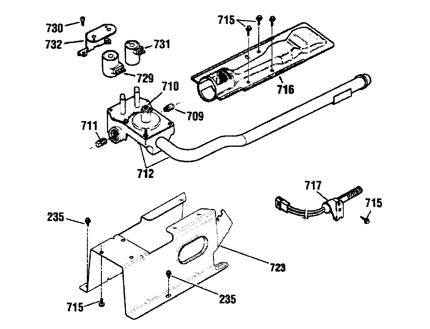 Fisher & Paykel DG60F27EW11-96978 burner assy diagram