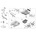 Kenmore Elite 63016303406 basket/rack assy diagram