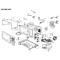 Panasonic NN-H765WF cabinet assy diagram