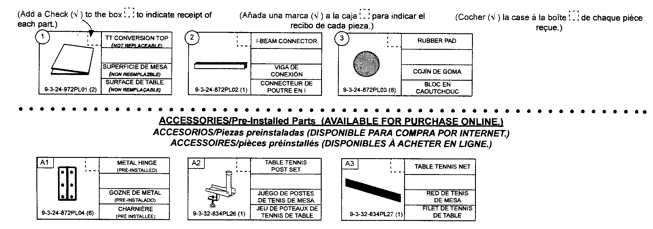 Sportcraft 1-1-24-972PL parts view diagram