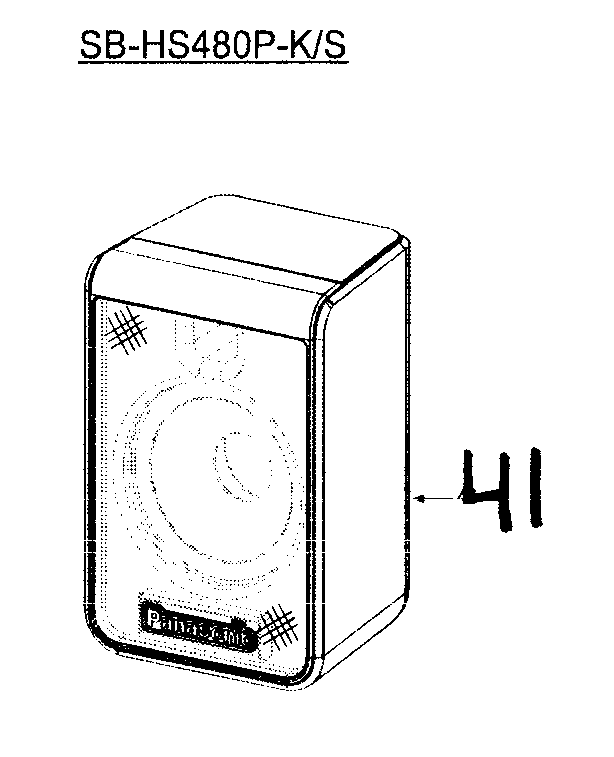 Panasonic SC-PT480 sur speaker diagram