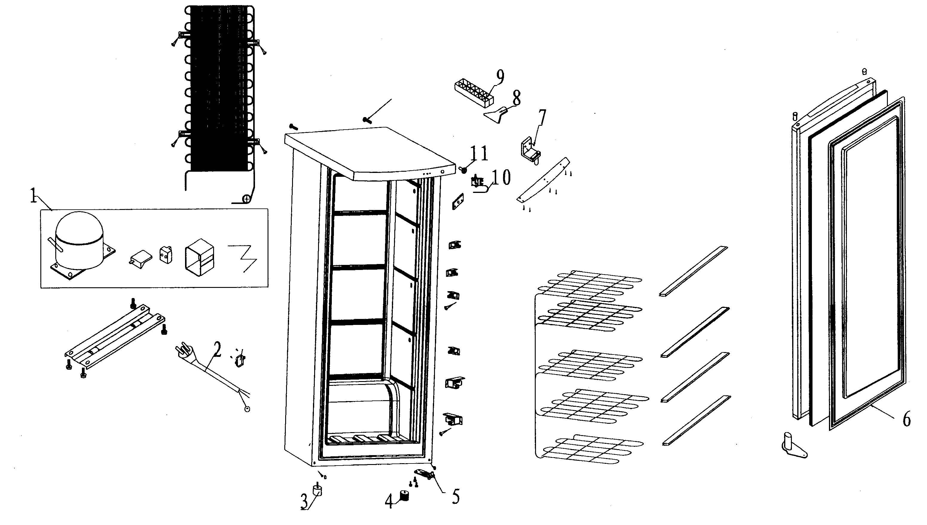 Kenmore 25529702010 refrigeatorr diagram