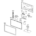 Samsung LN46C630K1FXZA cabinet parts diagram