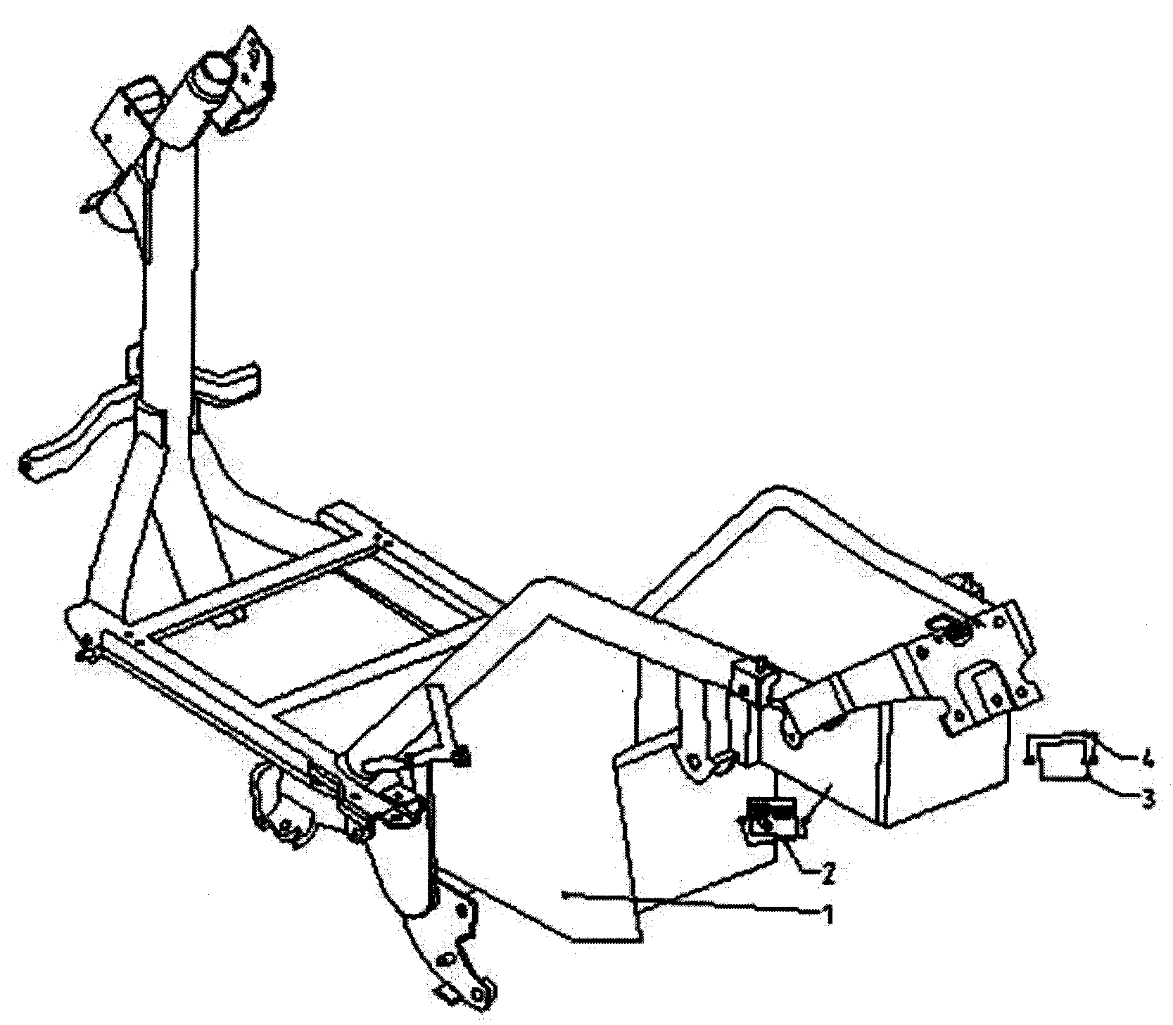 e-Moto EMVG3-SIL frame diagram