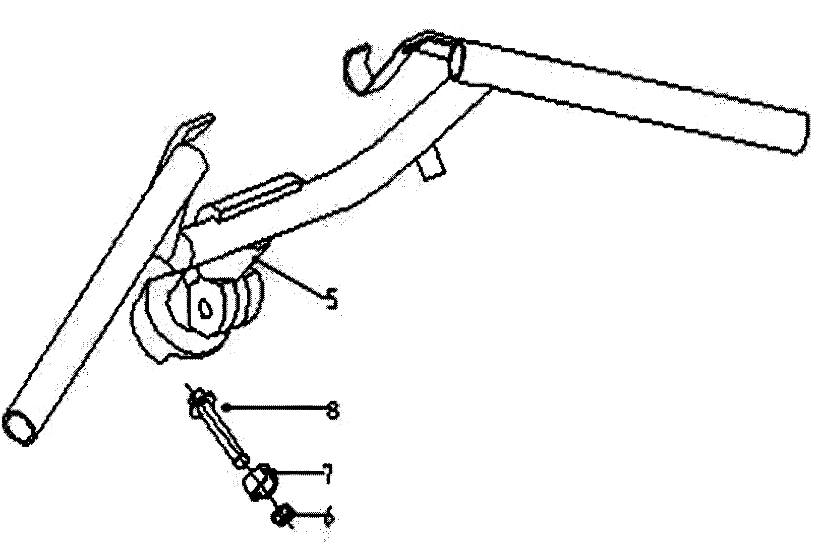 e-Moto EMVG3-SIL handlebar diagram