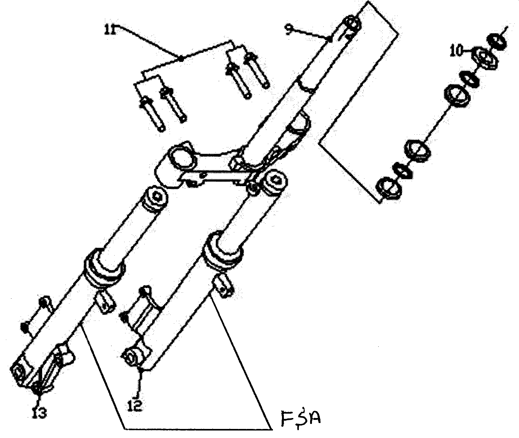 e-Moto EMVG3-SIL front fork diagram