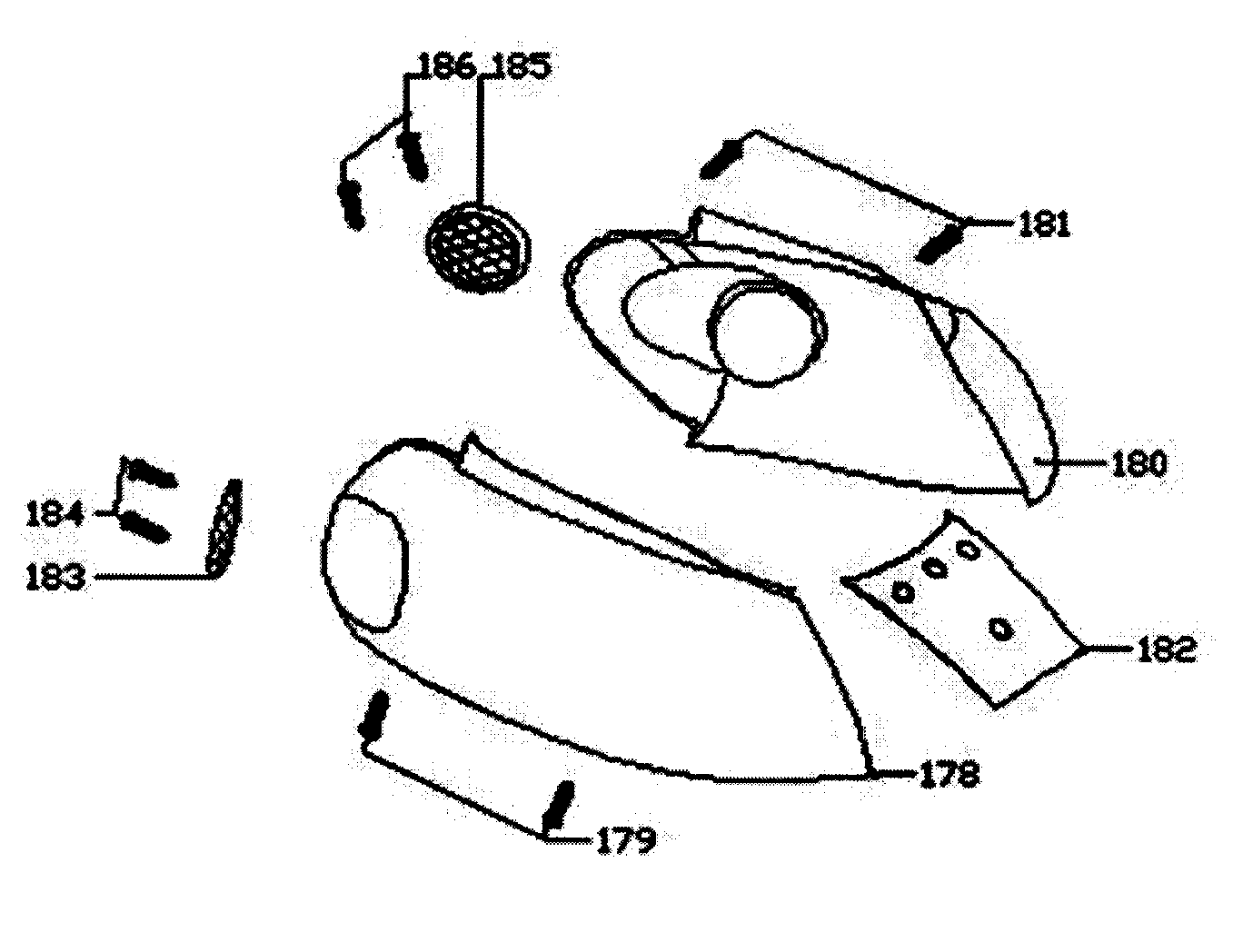 e-Moto EMVG3-SIL cover assy diagram