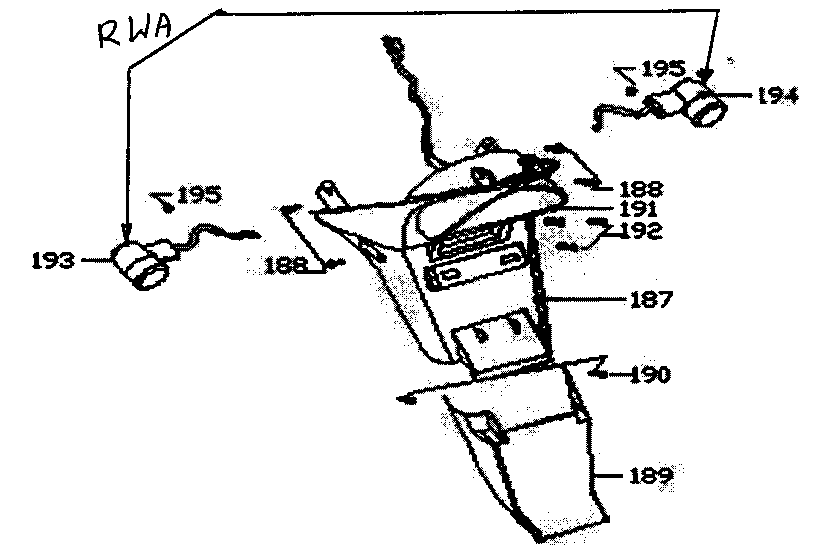 e-Moto EMVG3-SIL rear fender diagram
