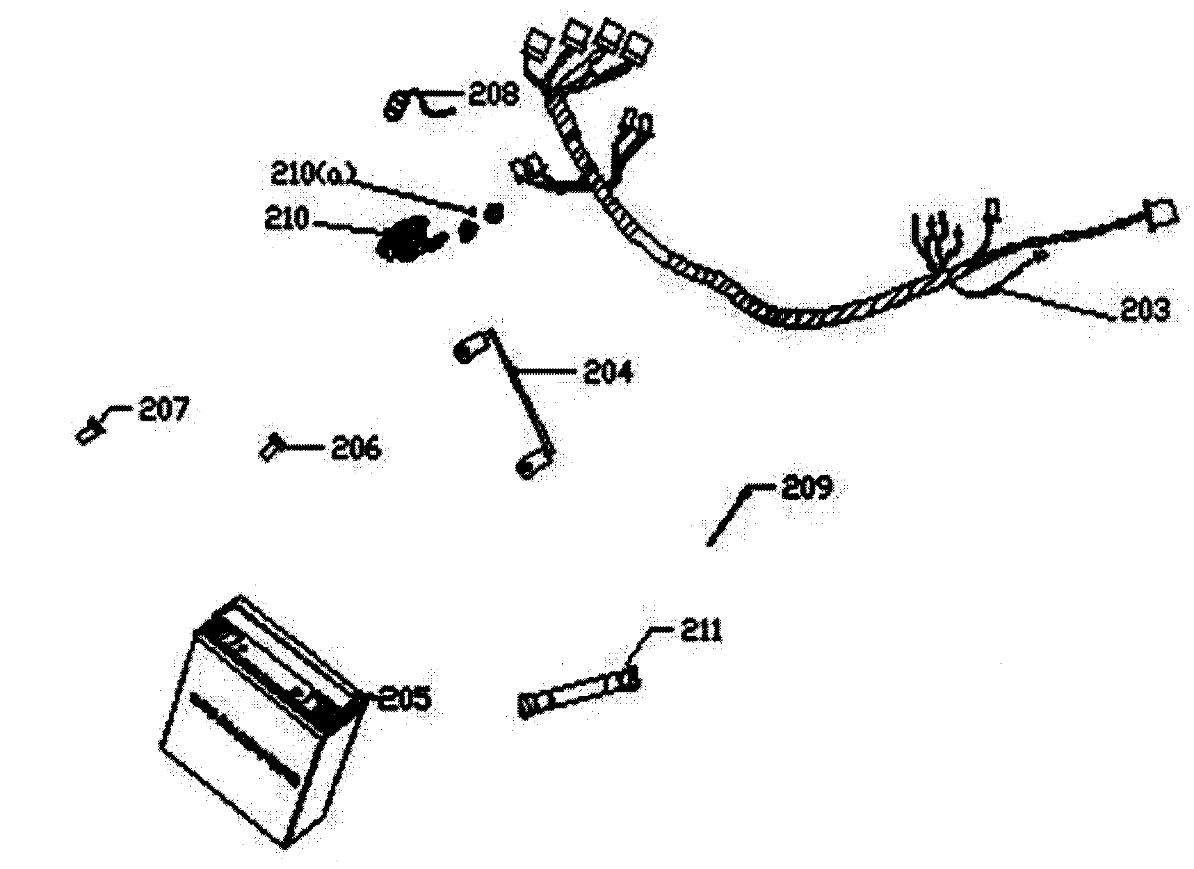 e-Moto EMVG3-SIL battery diagram