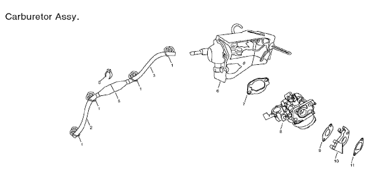 Steele SP-GG600 carburetor diagram