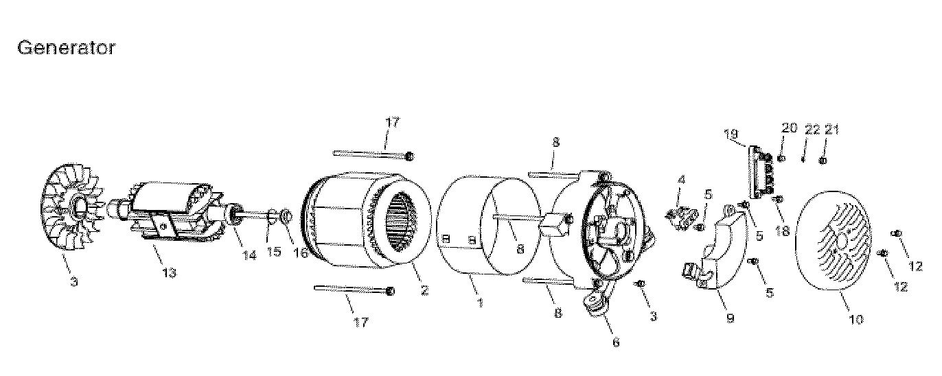 Steele SP-GG600 generator diagram