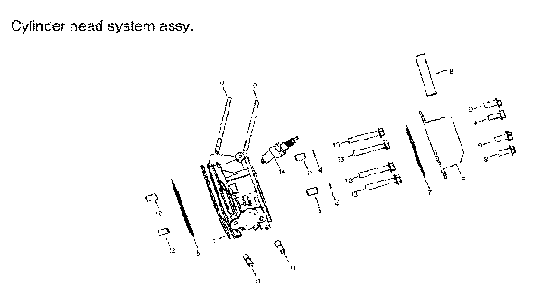 Steele SP-GG350 cylinder head diagram