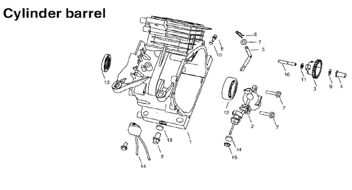 Steele SP-GG350 cylinder barrel diagram