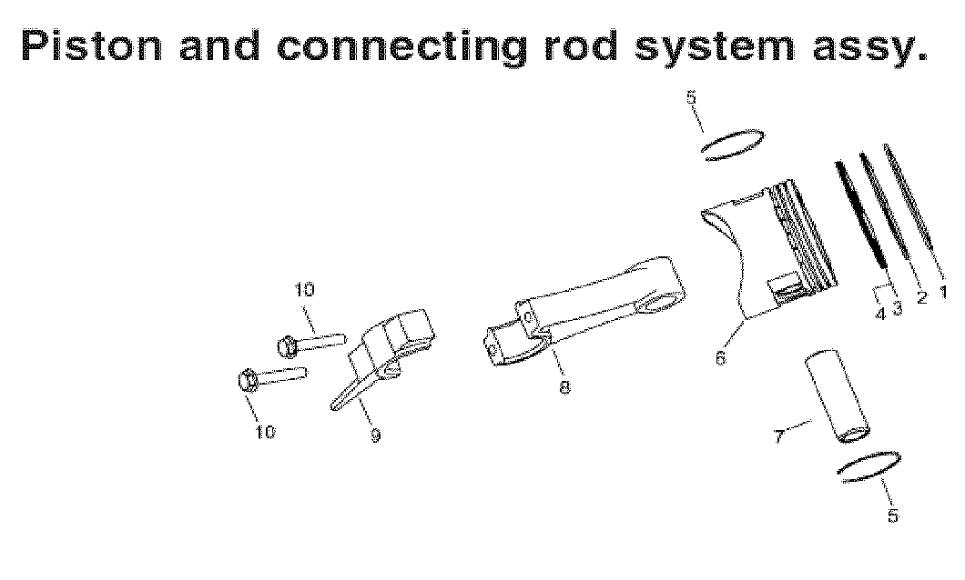 Steele SP-GG350 piston/rod diagram