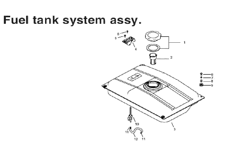 Steele SP-GG350 fuel tank diagram