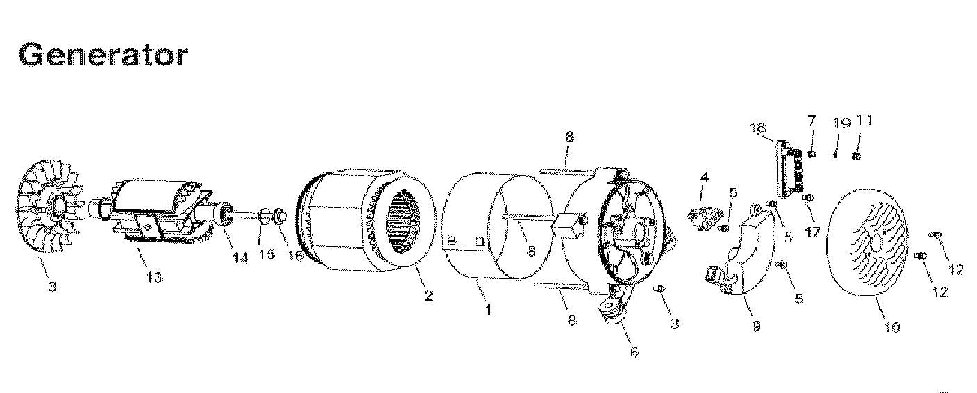 Steele SP-GG350 generator diagram