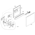 Bosch SHE43C06UC/18 door assy diagram
