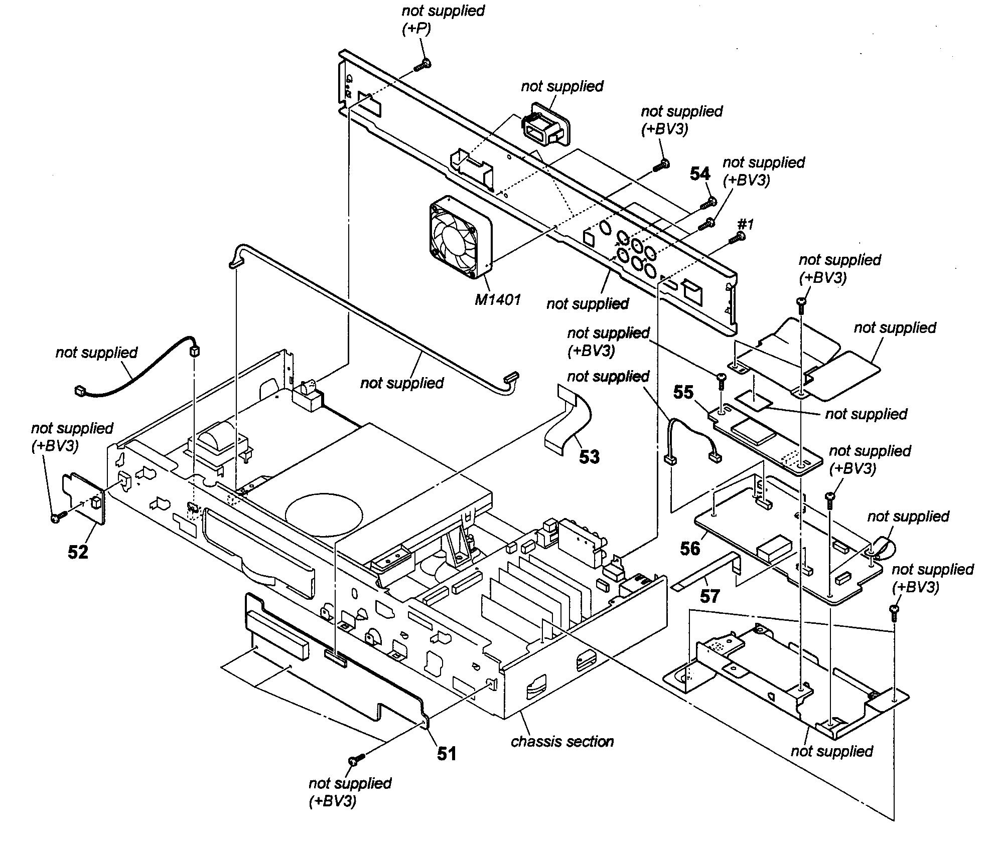 Sony BDP-S560 chassis 1 diagram