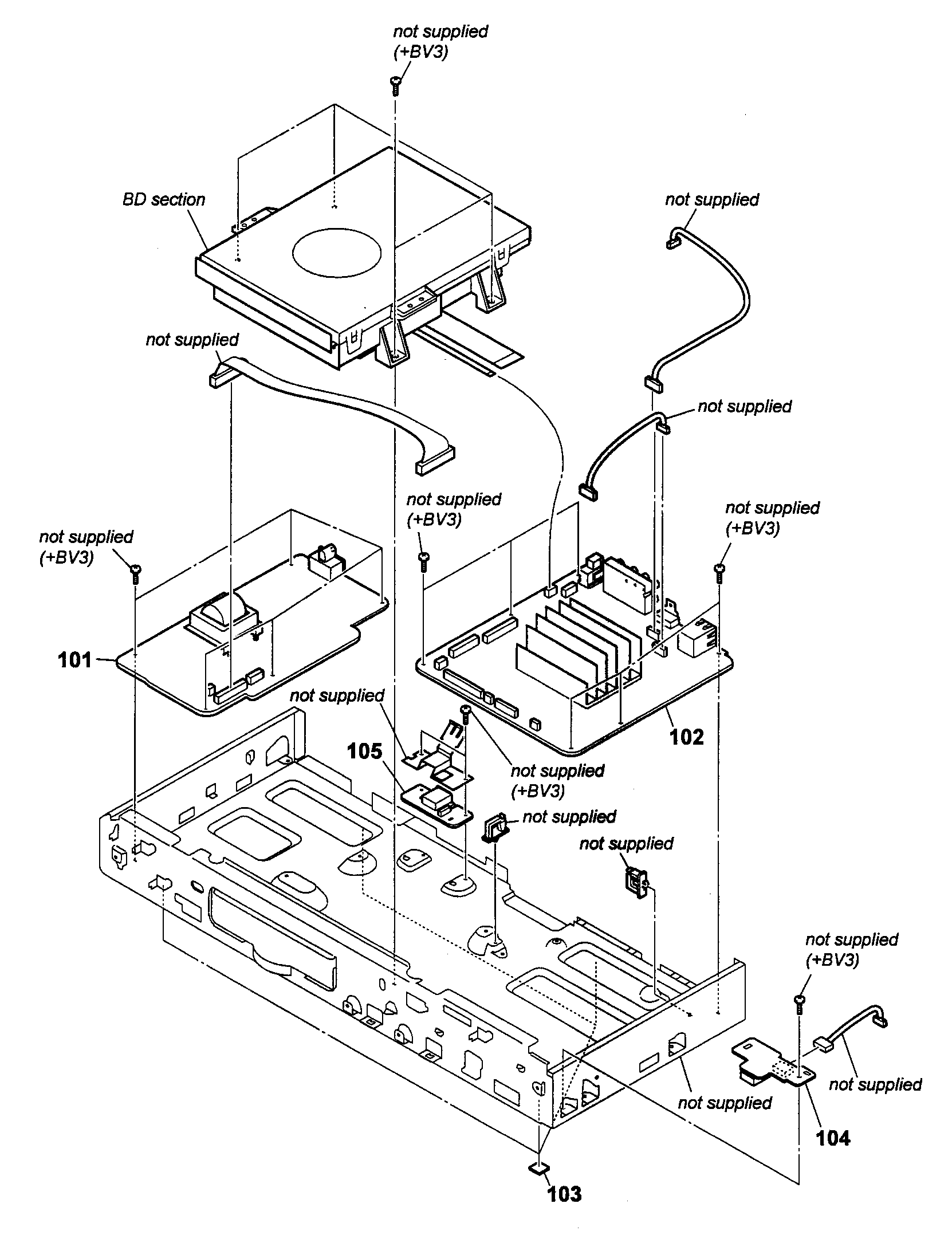 Sony BDP-S560 chassis 2 diagram