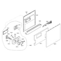Bosch SHE43C06UC/43 door assy diagram