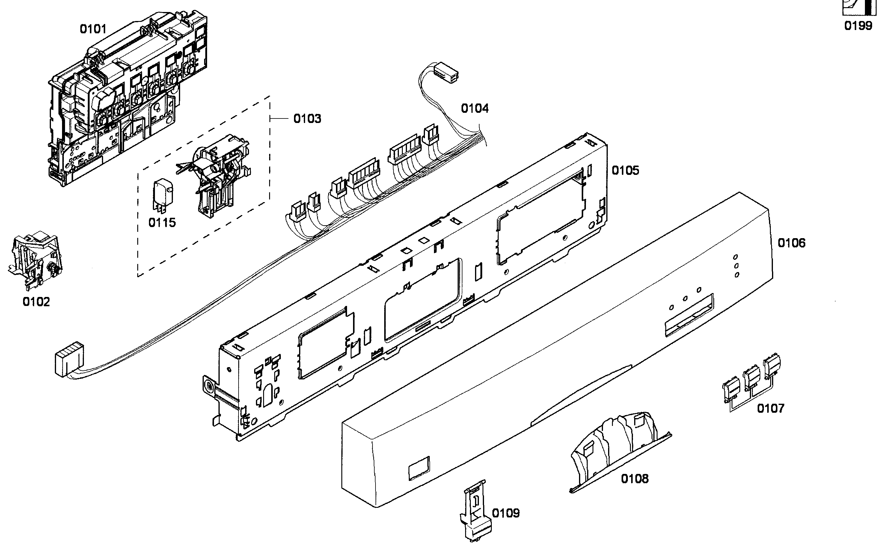 Bosch SHE33P05UC/59 control panel diagram