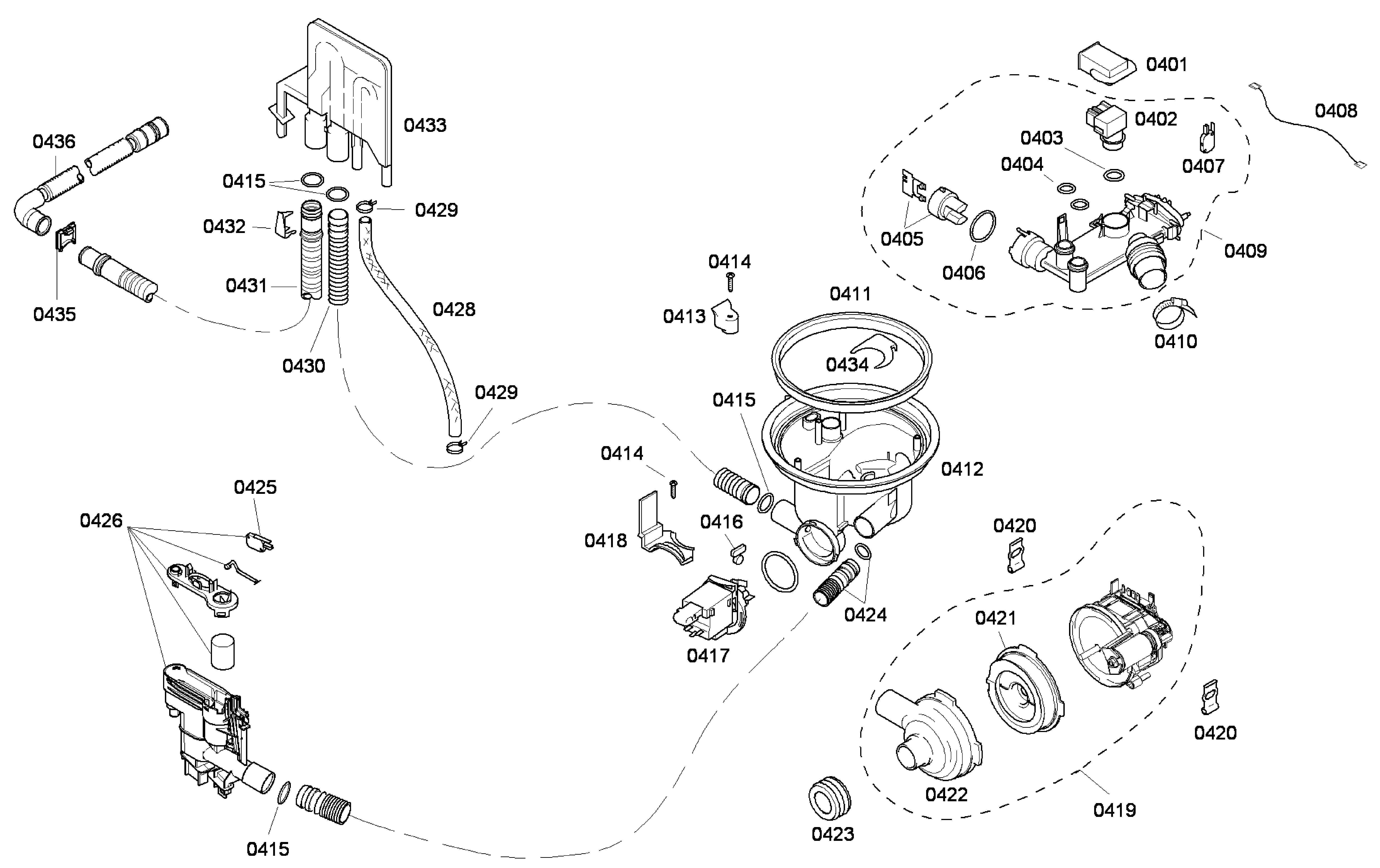 Bosch SHE43F05UC/52 pump diagram