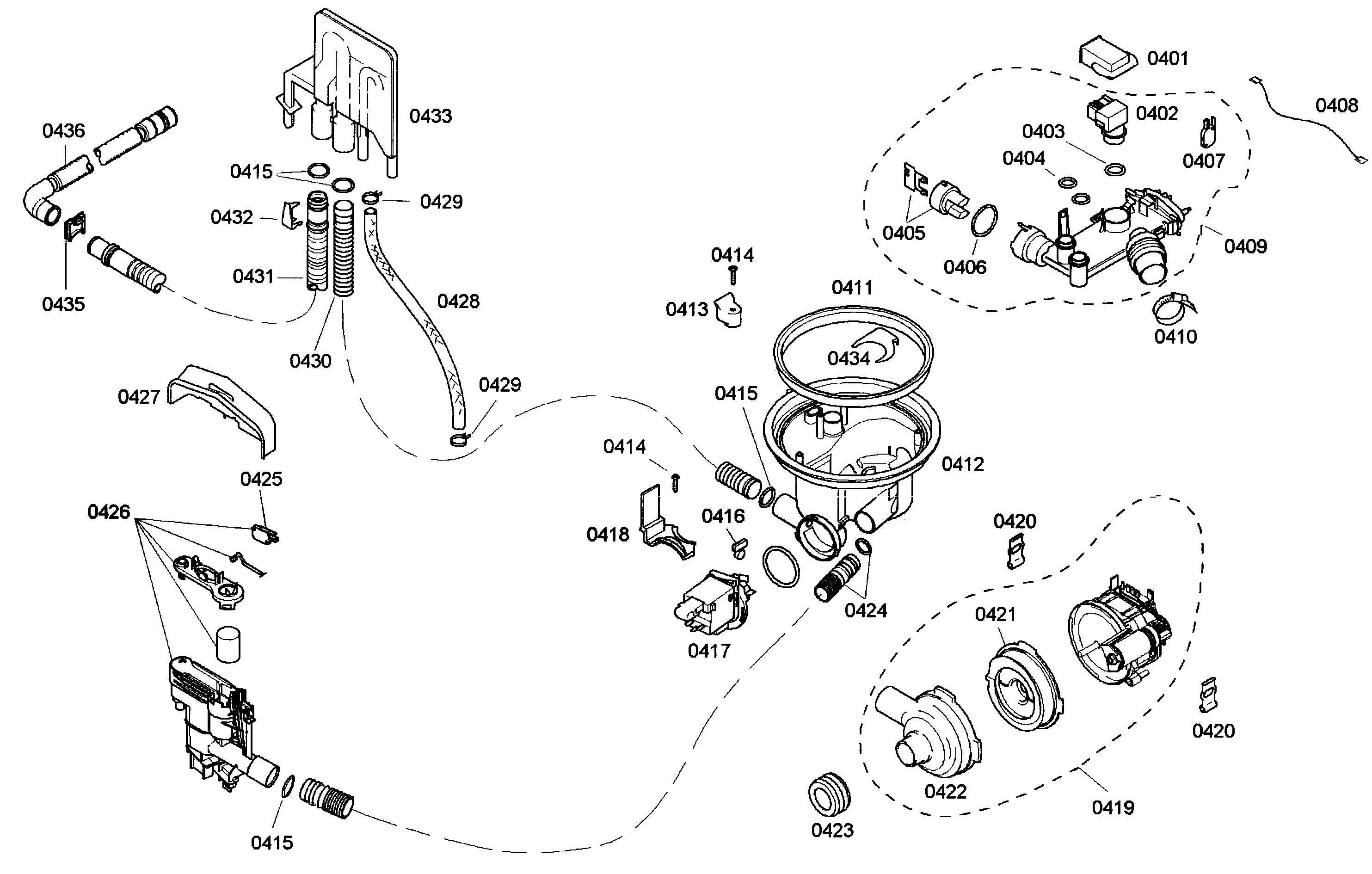 Bosch SHE43M02UC/50 pump diagram