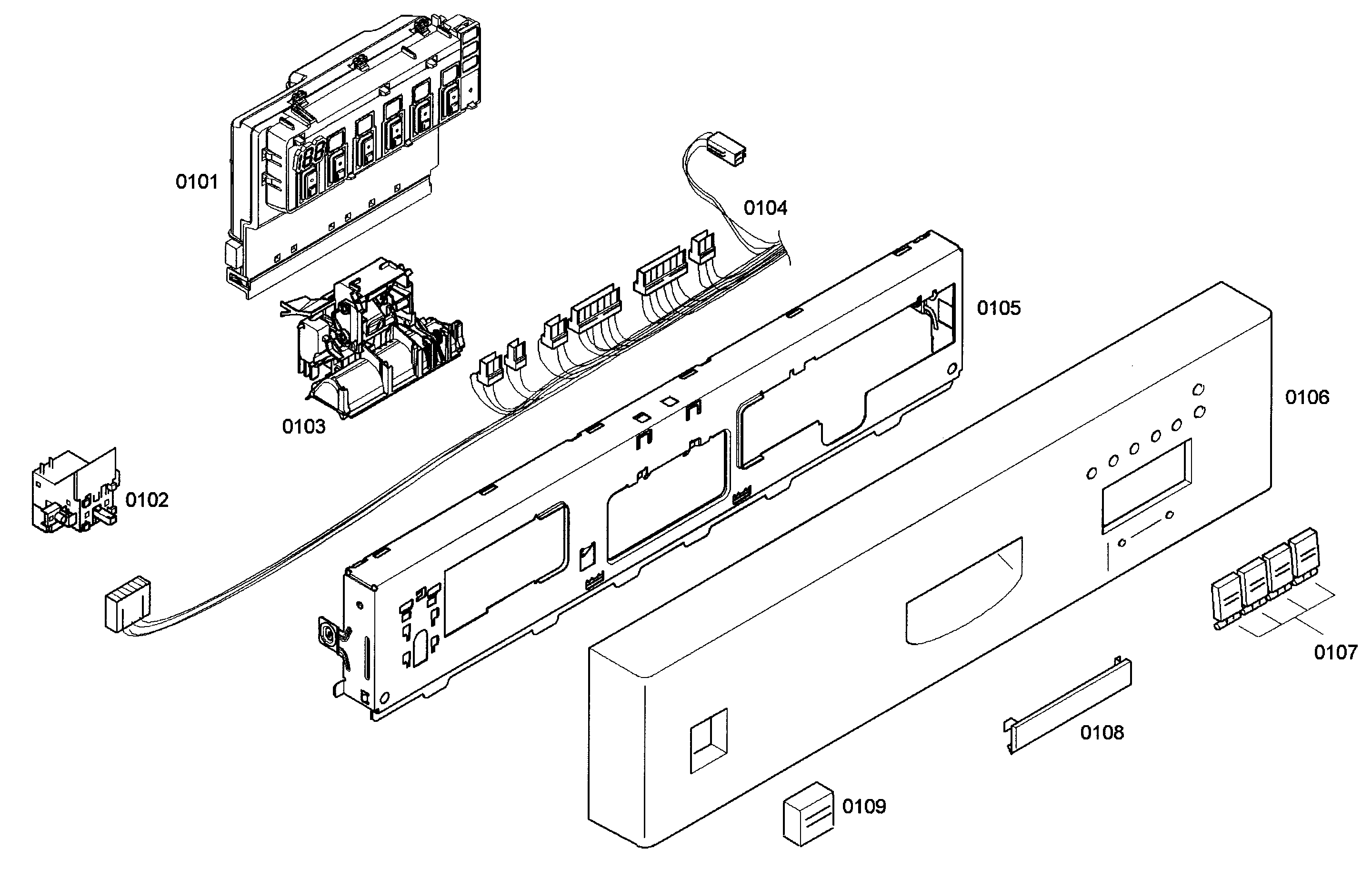 Bosch SHE43C05UC/46 control panel diagram