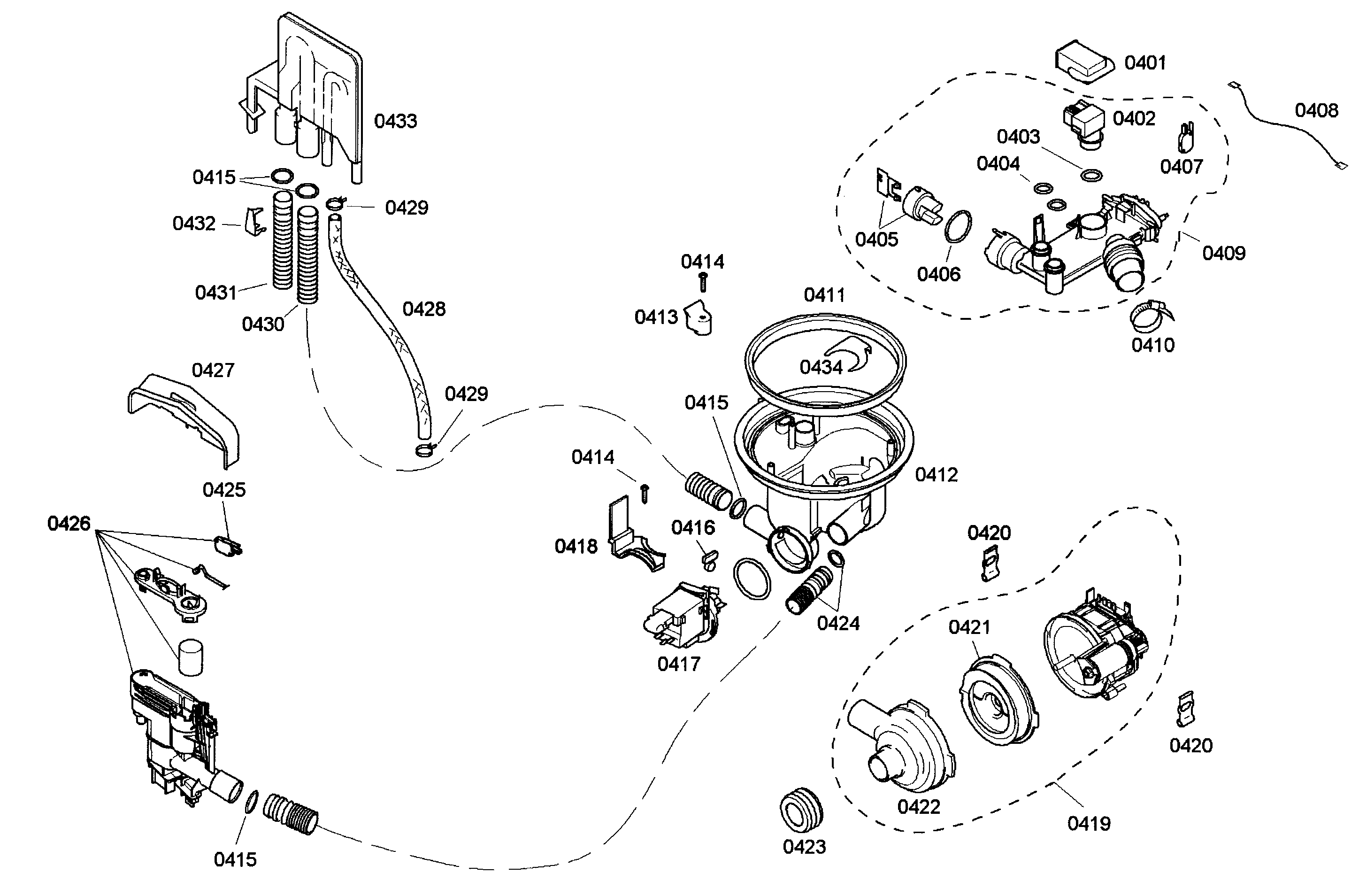 Bosch SHE43C05UC/46 pump diagram