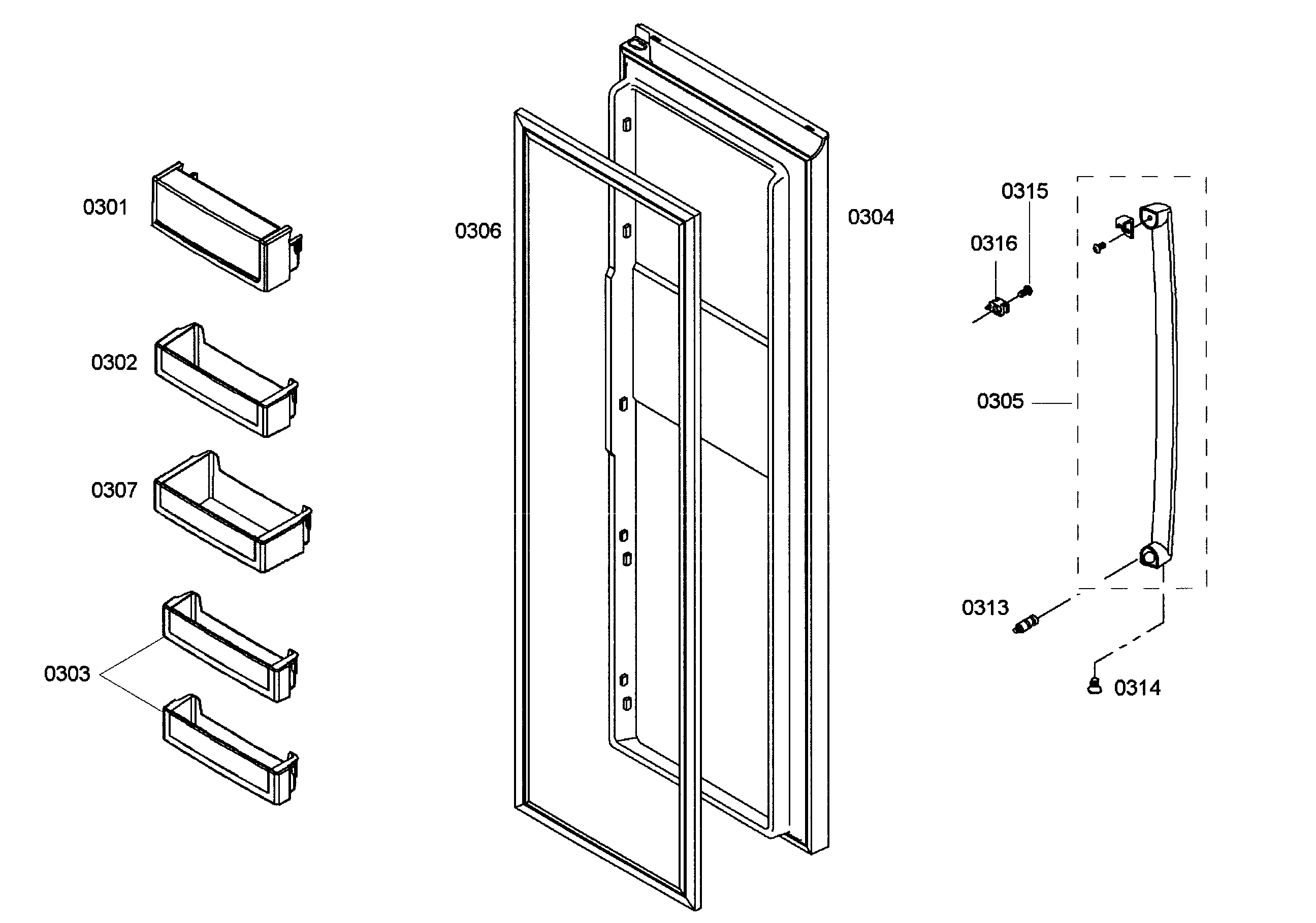Bosch B20CS50SNS/01 right door diagram