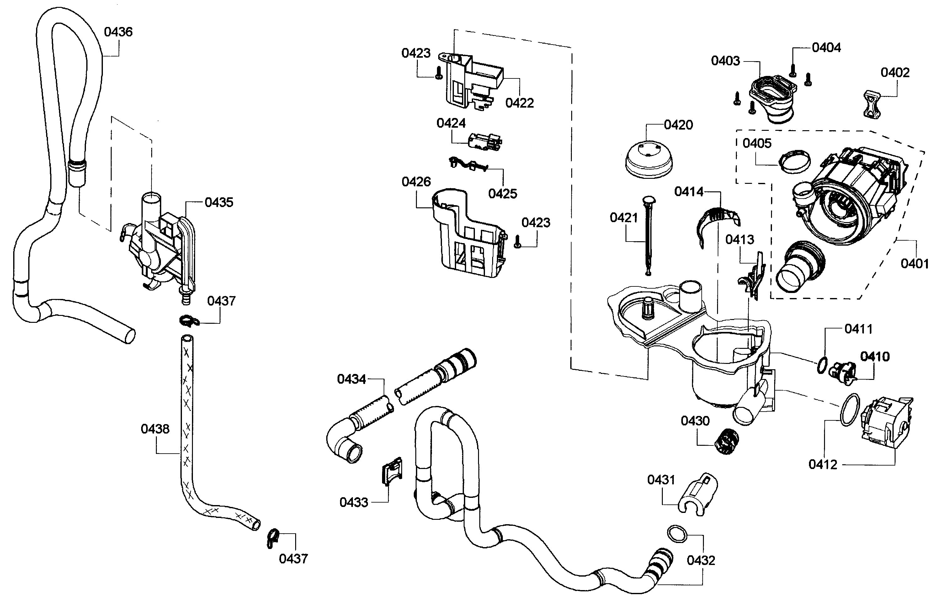Kenmore Elite 63013912010 pump diagram