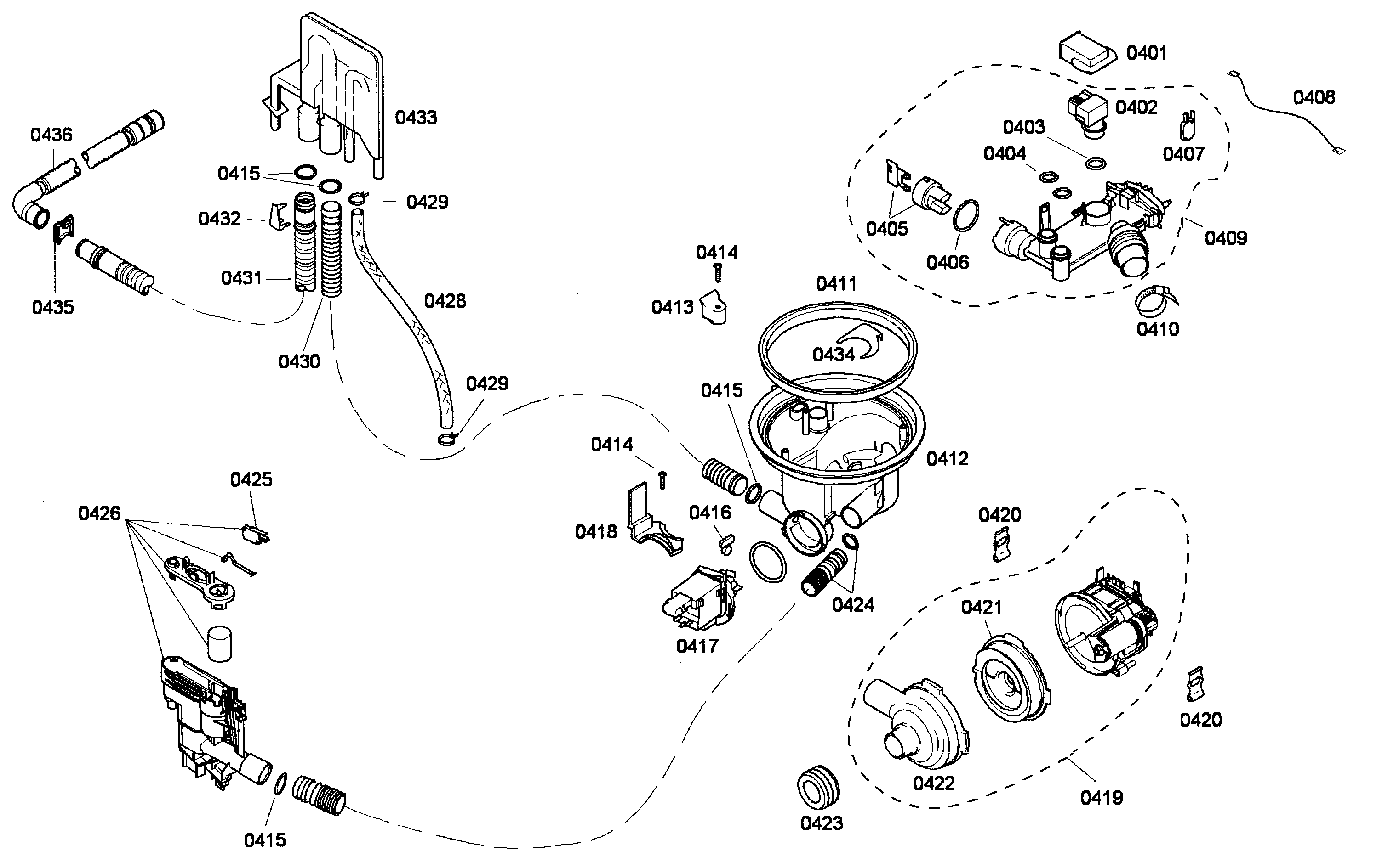 Bosch SHE43P05UC/59 pump diagram