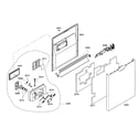 Bosch SHE43M05UC/43 door assy diagram