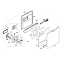 Bosch SHE43M05UC/50 door assy diagram