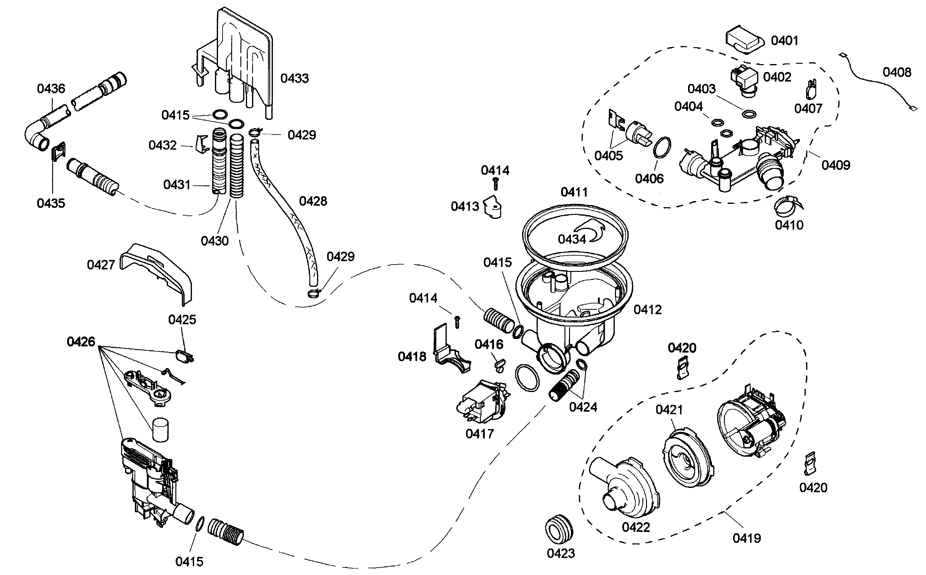 Bosch SHE43M06UC/50 pump diagram