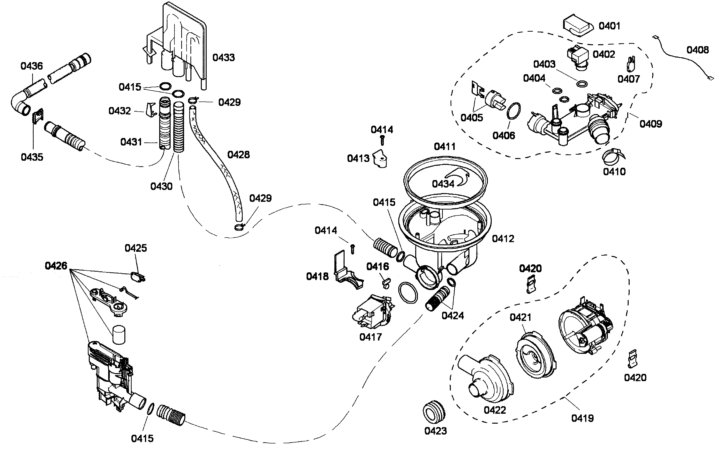 Bosch SHE43M06UC/53 pump diagram