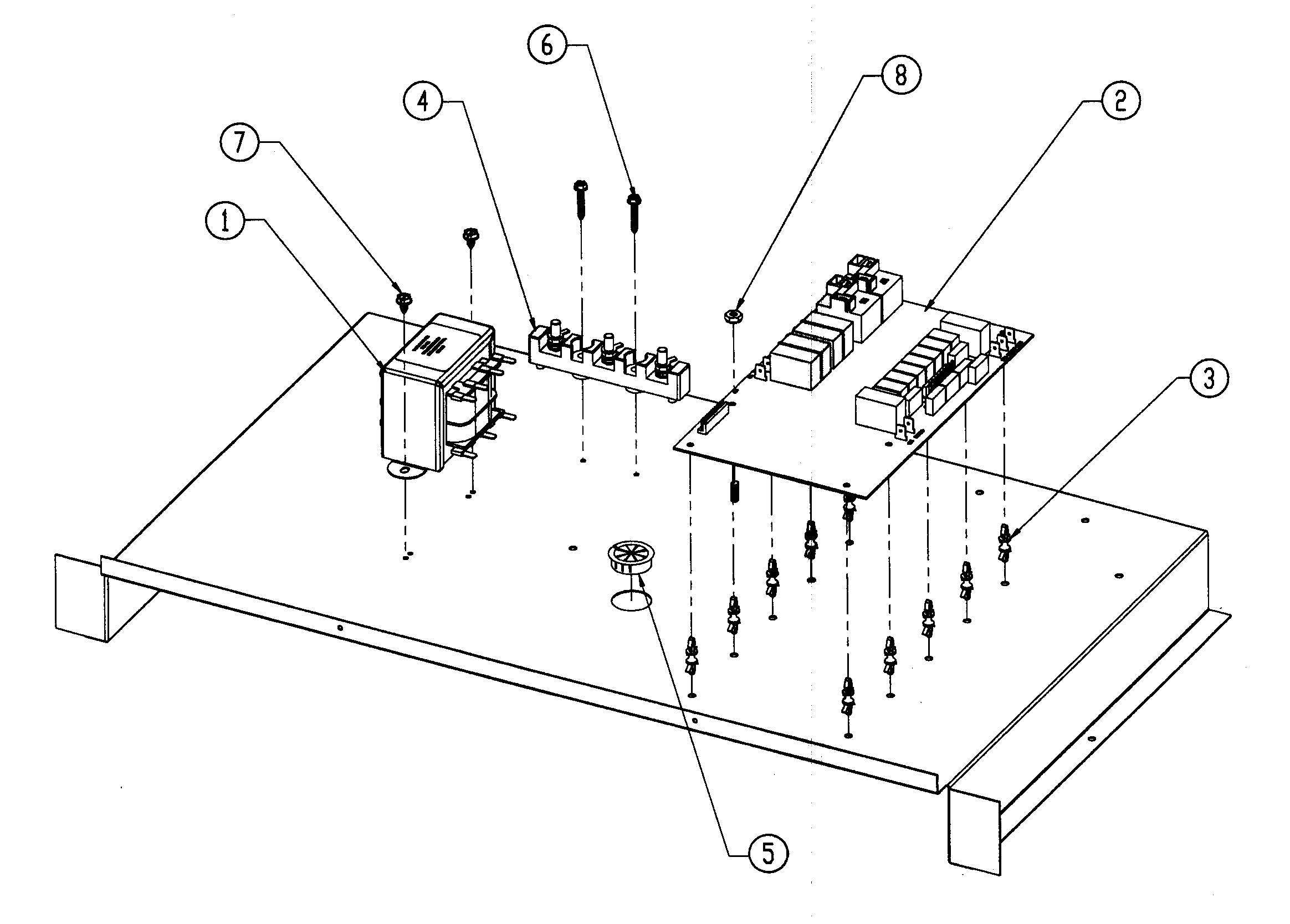 Dacor DO130 chassis assy diagram