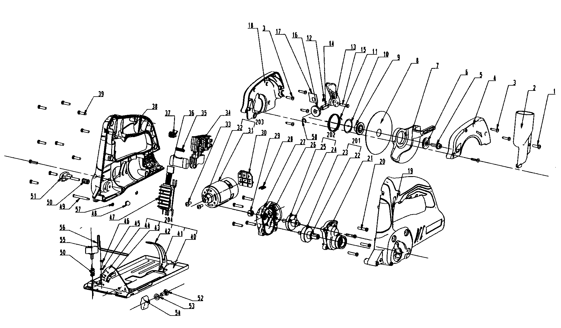 Craftsman 32061325 saw circular diagram