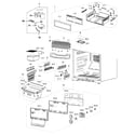 Samsung RF217ACRS/XAA-00 freezer assy diagram