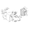 Kenmore 25593382010 cabinet parts diagram