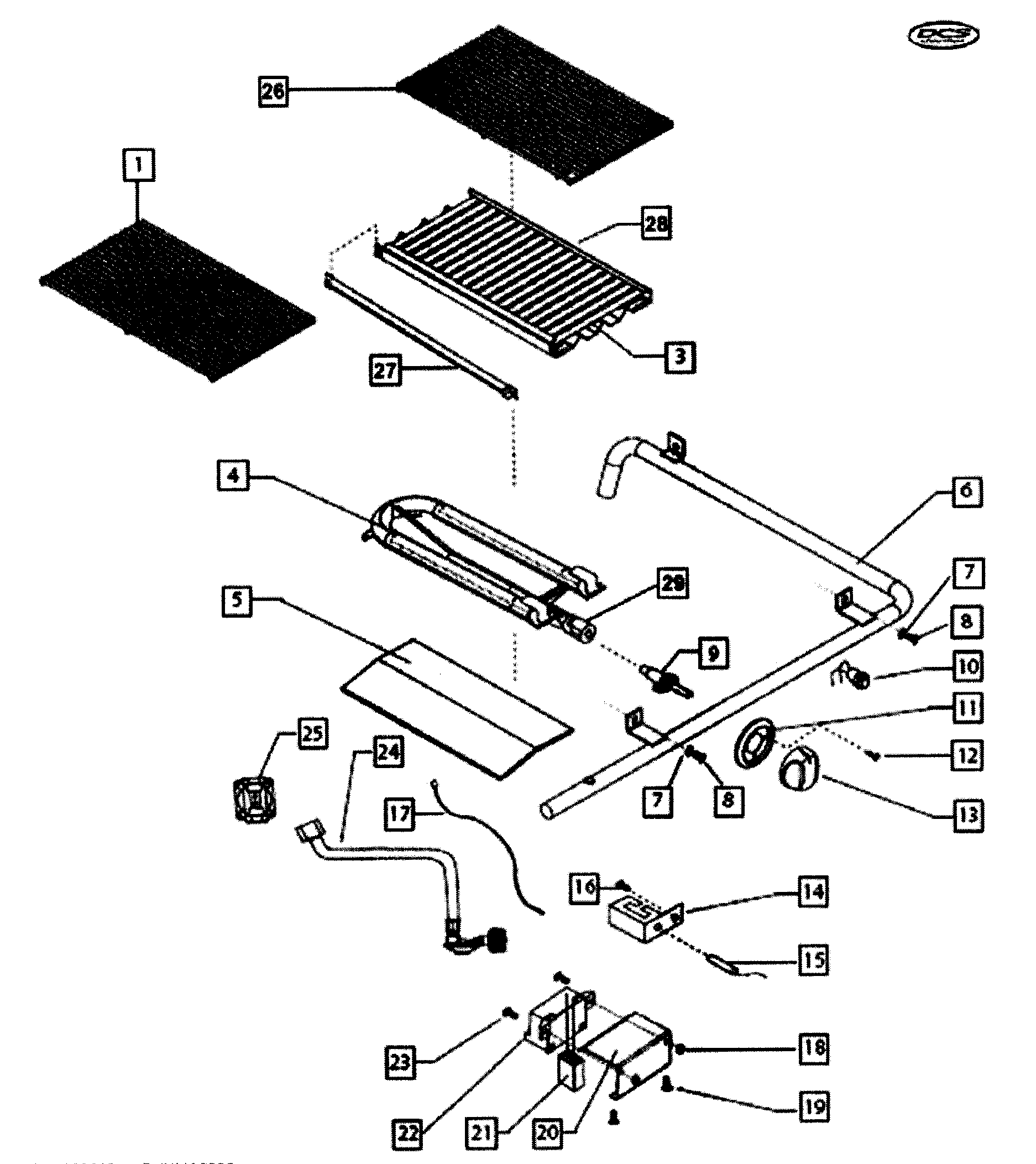 DCS BGB30-BQRL-70004A burner diagram