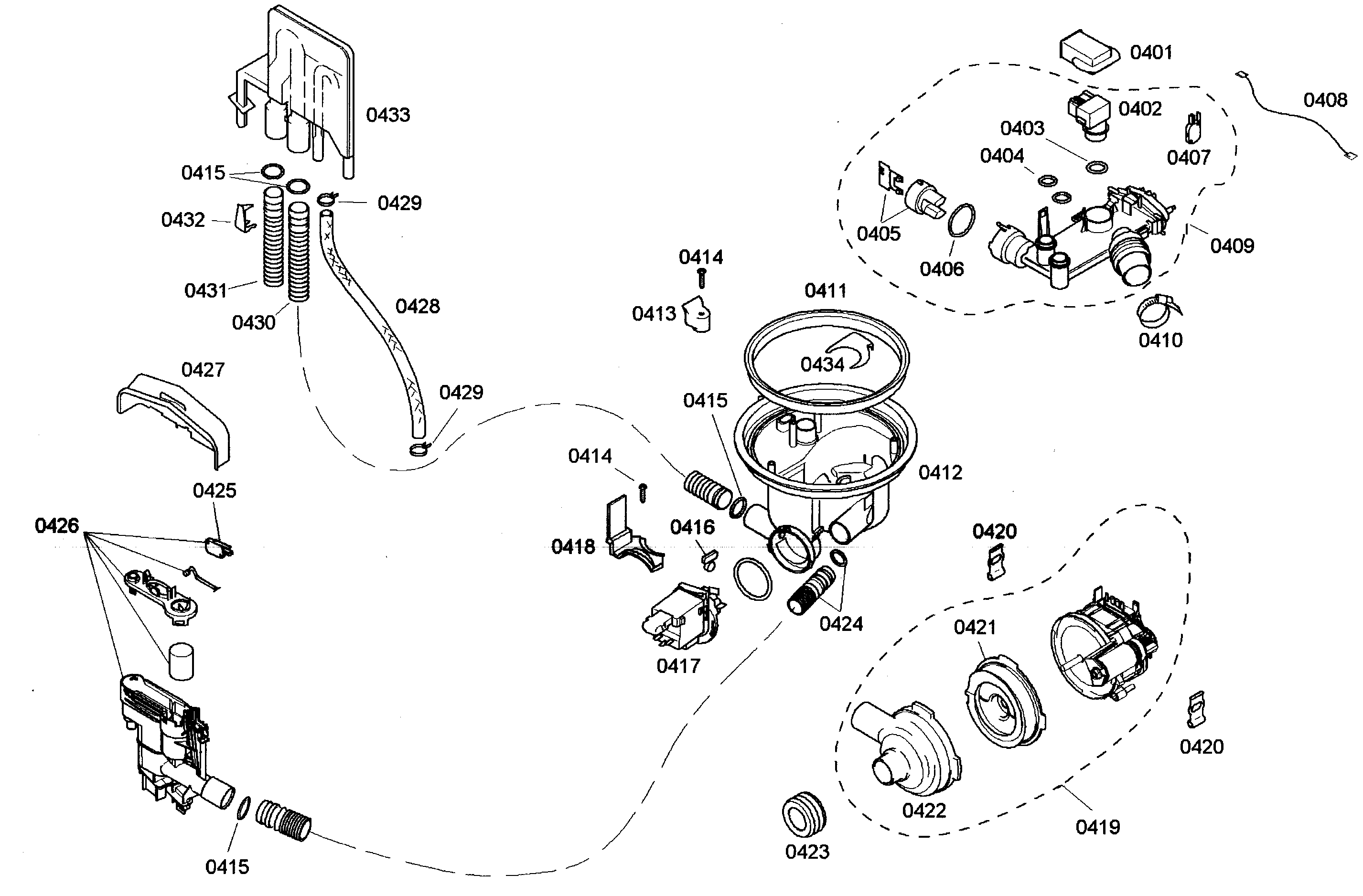 Bosch SHE44C02UC/46 pump diagram