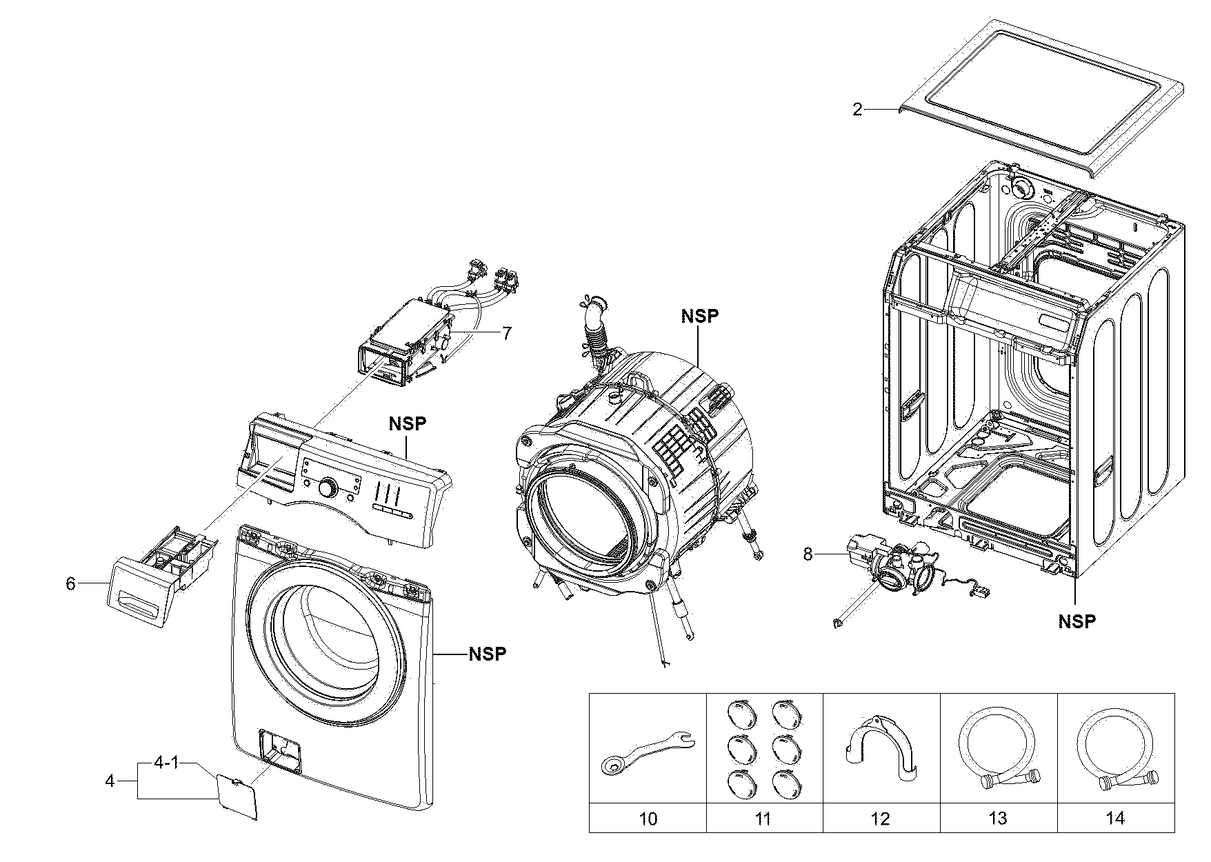 Kenmore 40249032010 main diagram