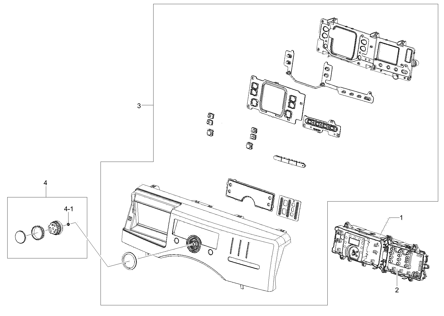 Kenmore 40249032010 control panel asy diagram