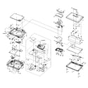 Panasonic DMP-B100P cabinet parts diagram