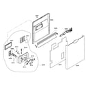Bosch SHE44C06UC/40 door assy diagram