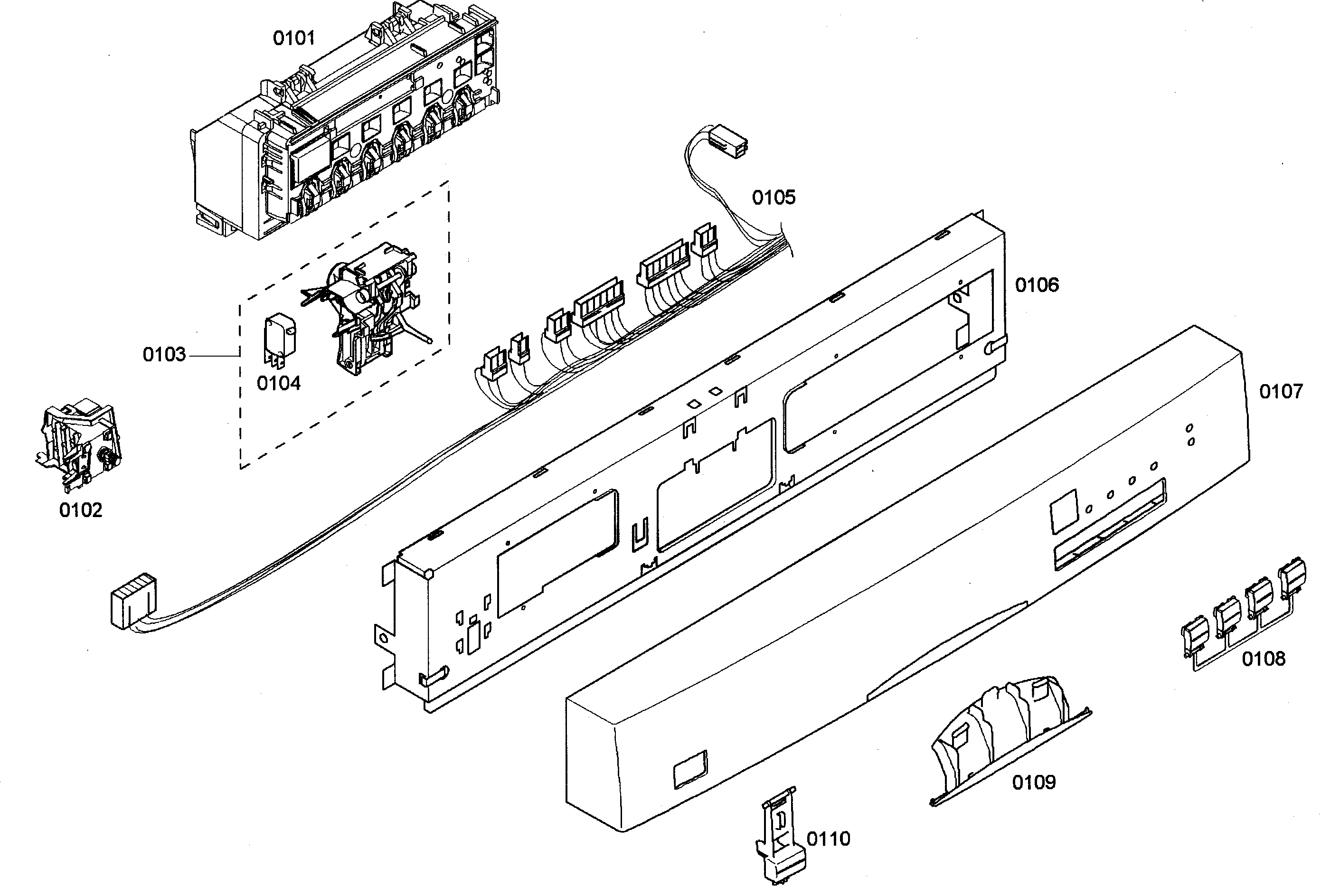 Bosch SHE44C06UC/17 control panel diagram