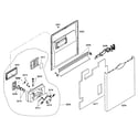 Bosch SHE44C06UC/17 door assy diagram